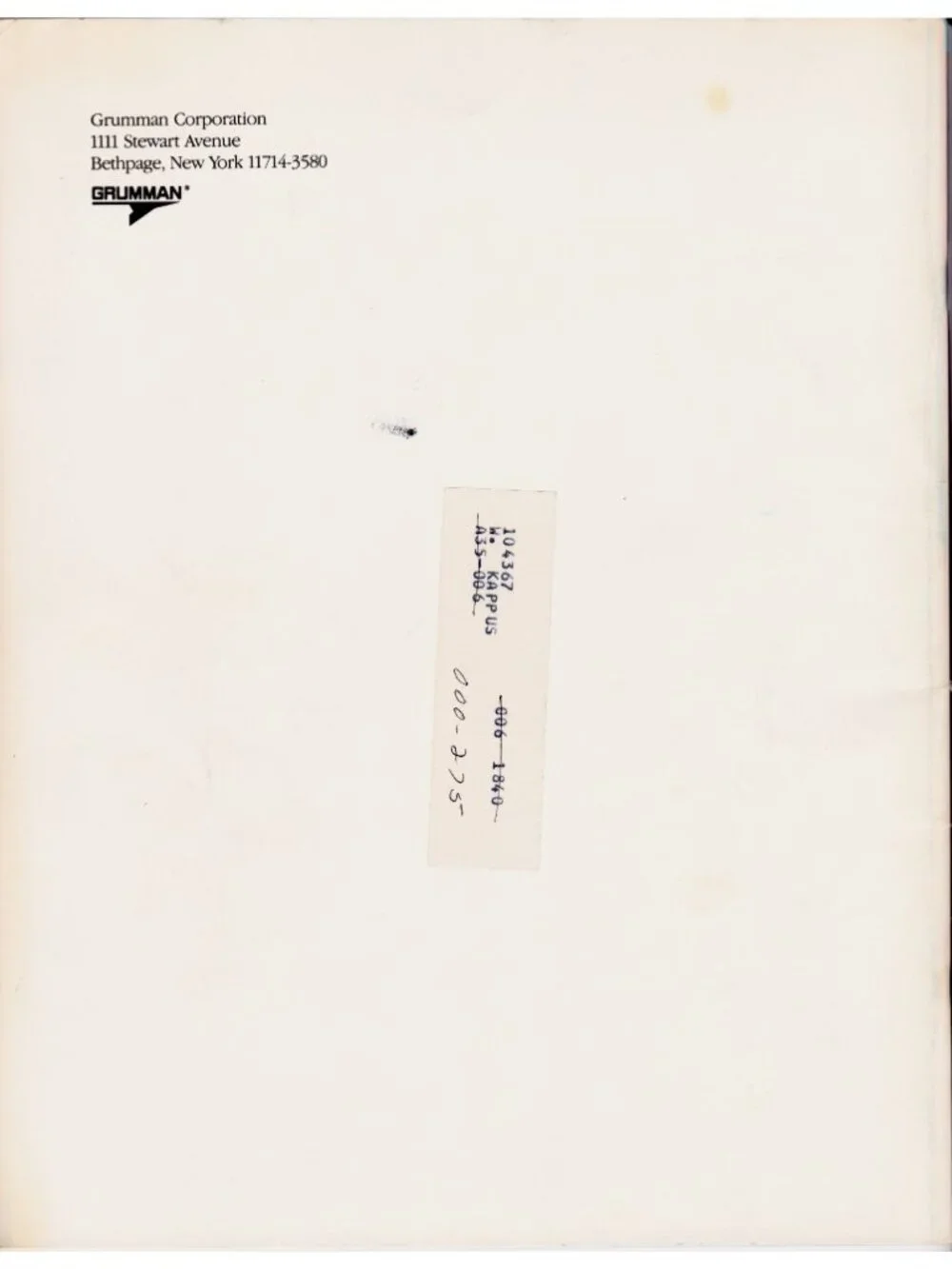 1986 Grumman Annual Report A-6 Intruder E-2 Hawkeye Aerospace Aviation